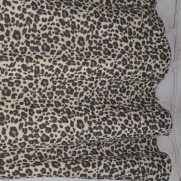 LOFT Animal Print Button Up Sheer Long Sleeves Midi Dress Size Medium - Picture 7 of 15